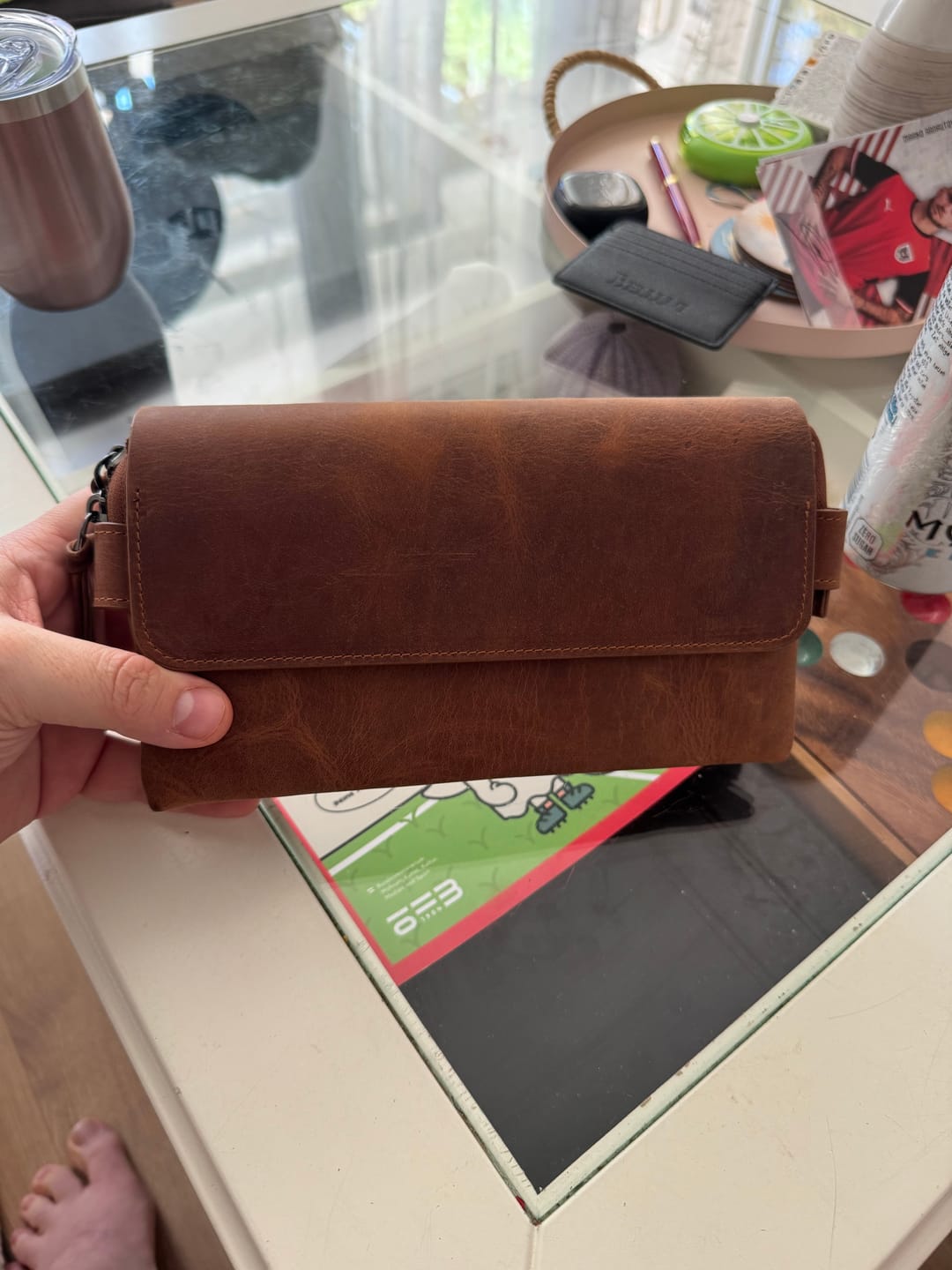 Customer photo review of Milano Clutch Brown