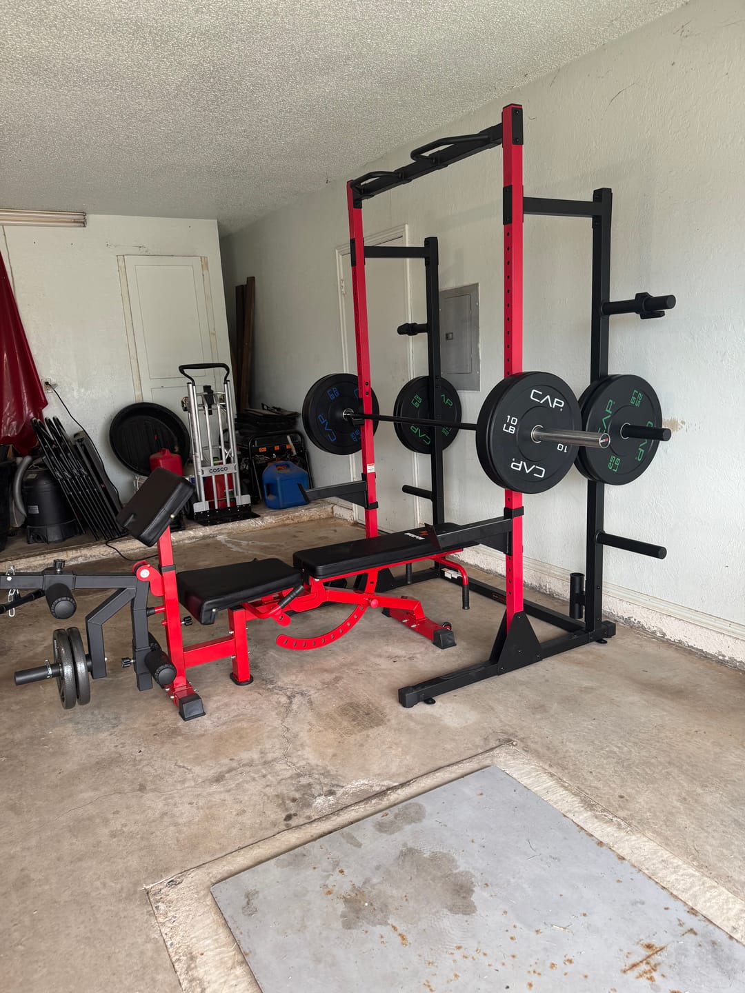 Customer photo review of EVOLPOW BEC Multi-functional Adjustable Weight Bench with Preacher Curl and Leg Extension