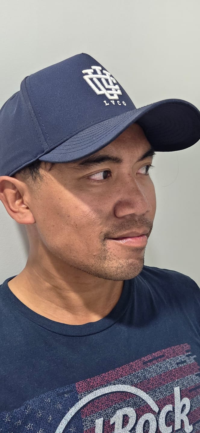 Customer photo review of Deep Fit Polydri Navy Water-Resistant A-FRAME LVCO SNAPBACK