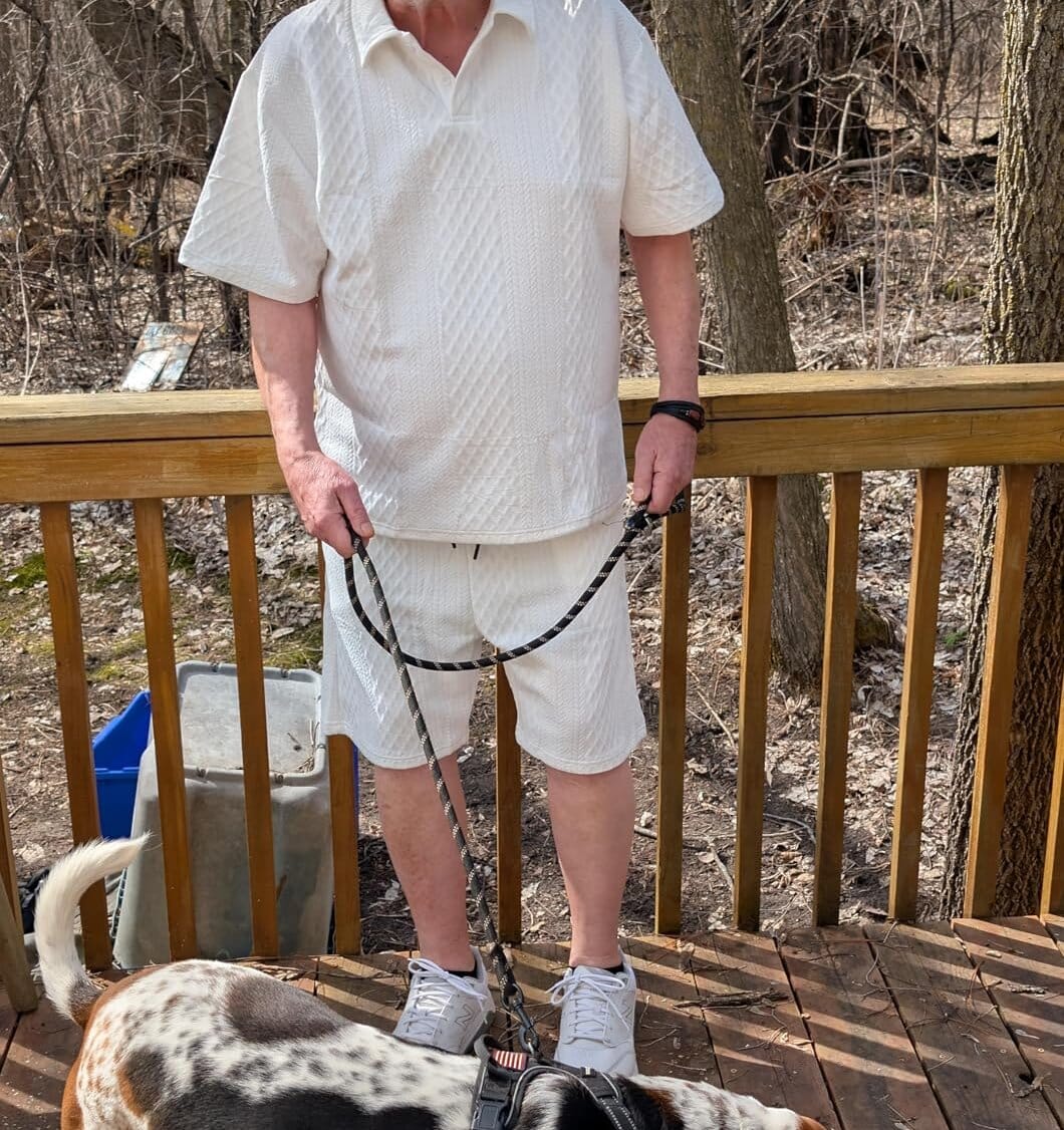 Customer photo review of Men’s Relaxed Lightweight Summer Casual Set