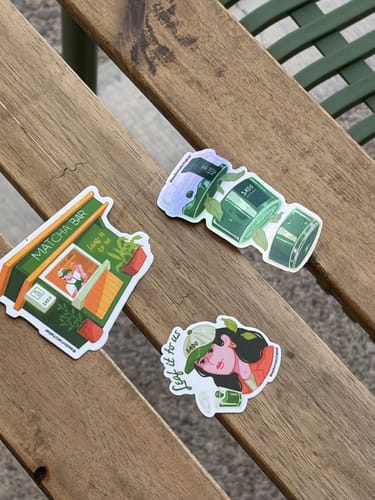 Customer photo review of Stickers Laminados Mate - Personalizadas