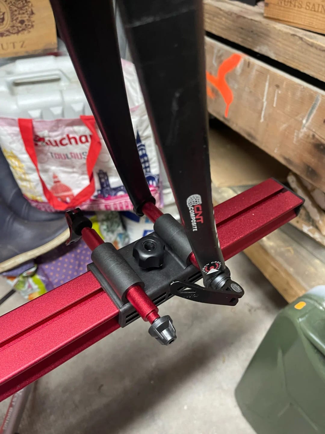 Customer photo review of Professionele fiets montagestandaard