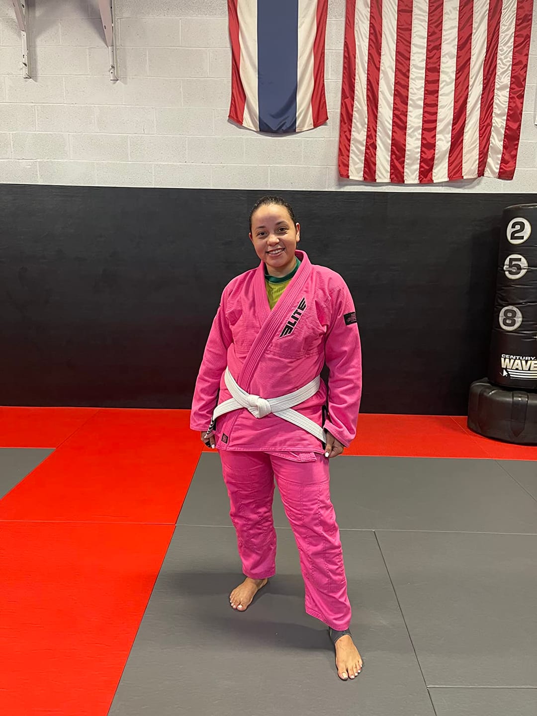 Customer photo review of Core Pink Brazilian Jiu Jitsu Womens BJJ Gi