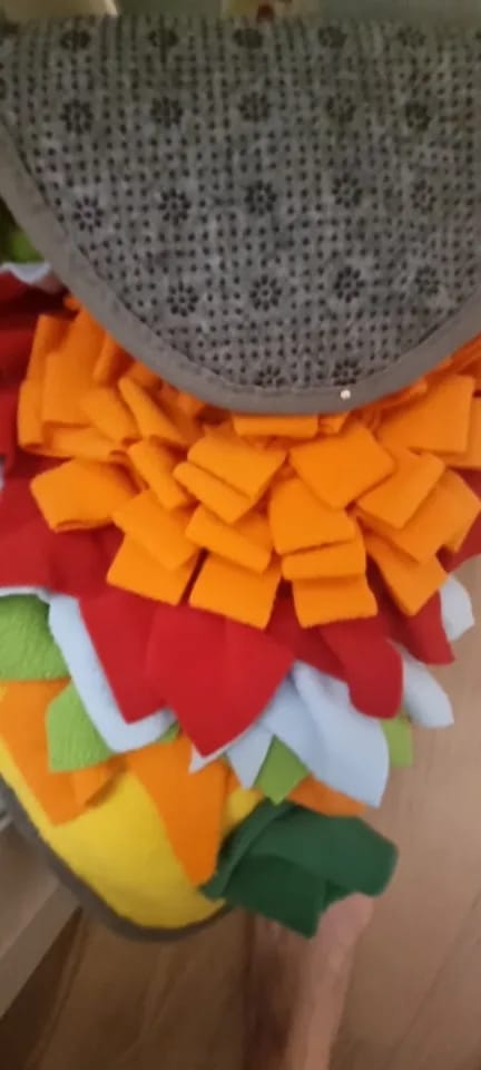 Customer photo review of TruePet Schnüffelmatte Hund | Nasenarbeit & Intelligenzspielzeug | Anti-Langeweile Futtermatte