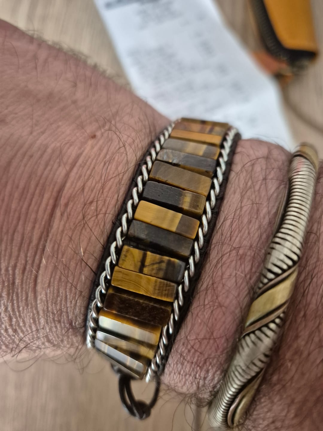 Customer photo review of Bracelet Oeil de Tigre Homme