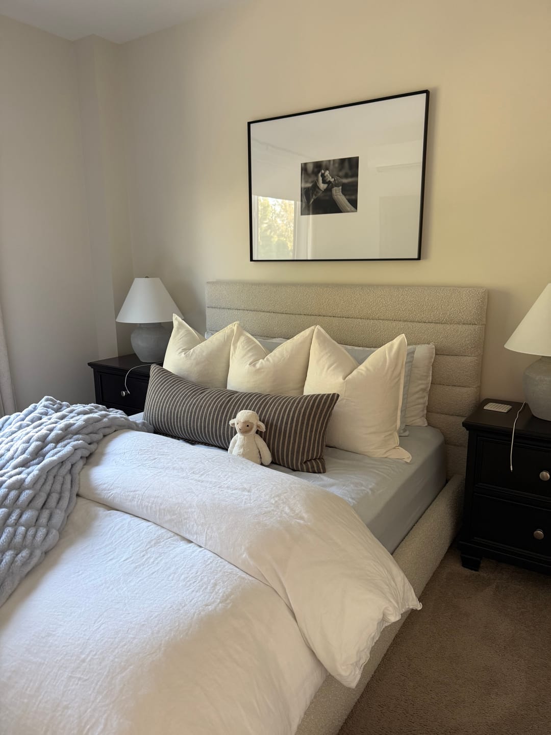 Customer photo review of Baby Blue Minky Blanket