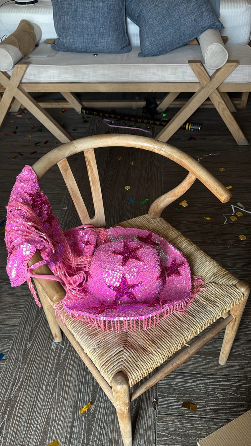 Customer photo review of Stargazer Cowboy Hat - Pink