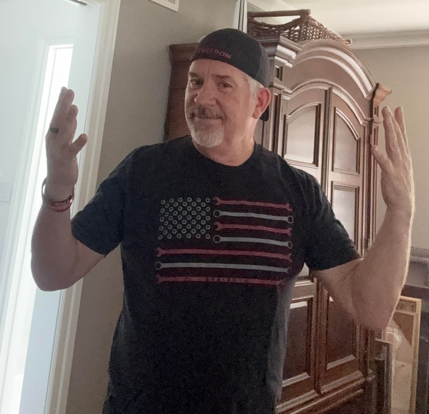 Customer photo review of 80Eighty® Wrench Flag Shirt