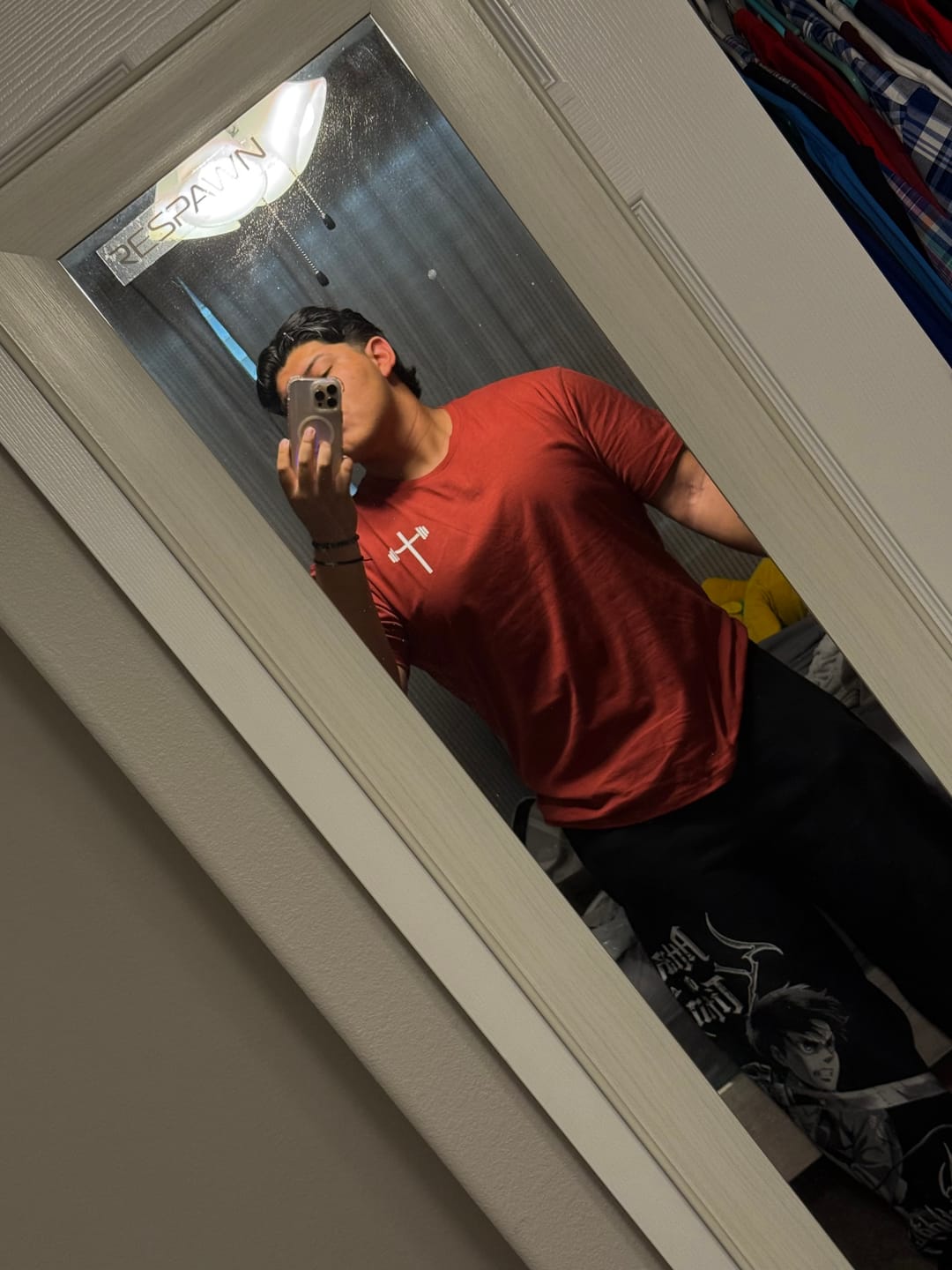 Customer photo review of Premium Oversized Scripture Tee