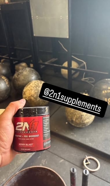 Customer photo review of 2N1 Pre-Workout + Creatine | Two Supplements, One Serving (200g)