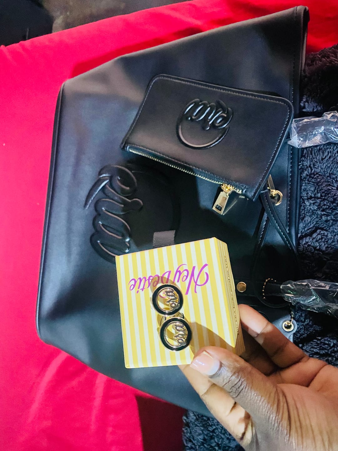 Customer photo review of Gold Diva Studs