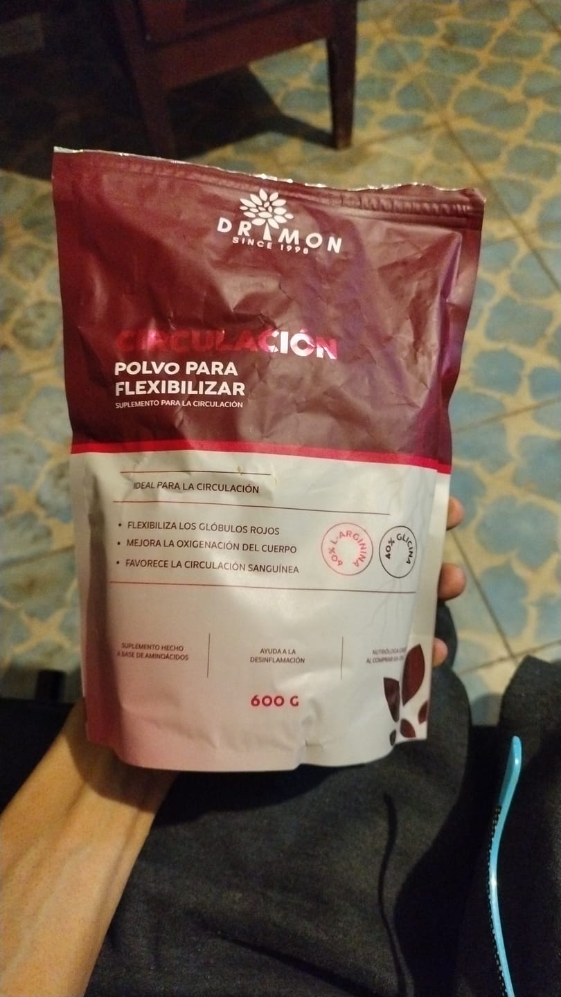 Customer photo review of Suplemento para la Circulación DR MON 600g L-ARGININA y GLICINA