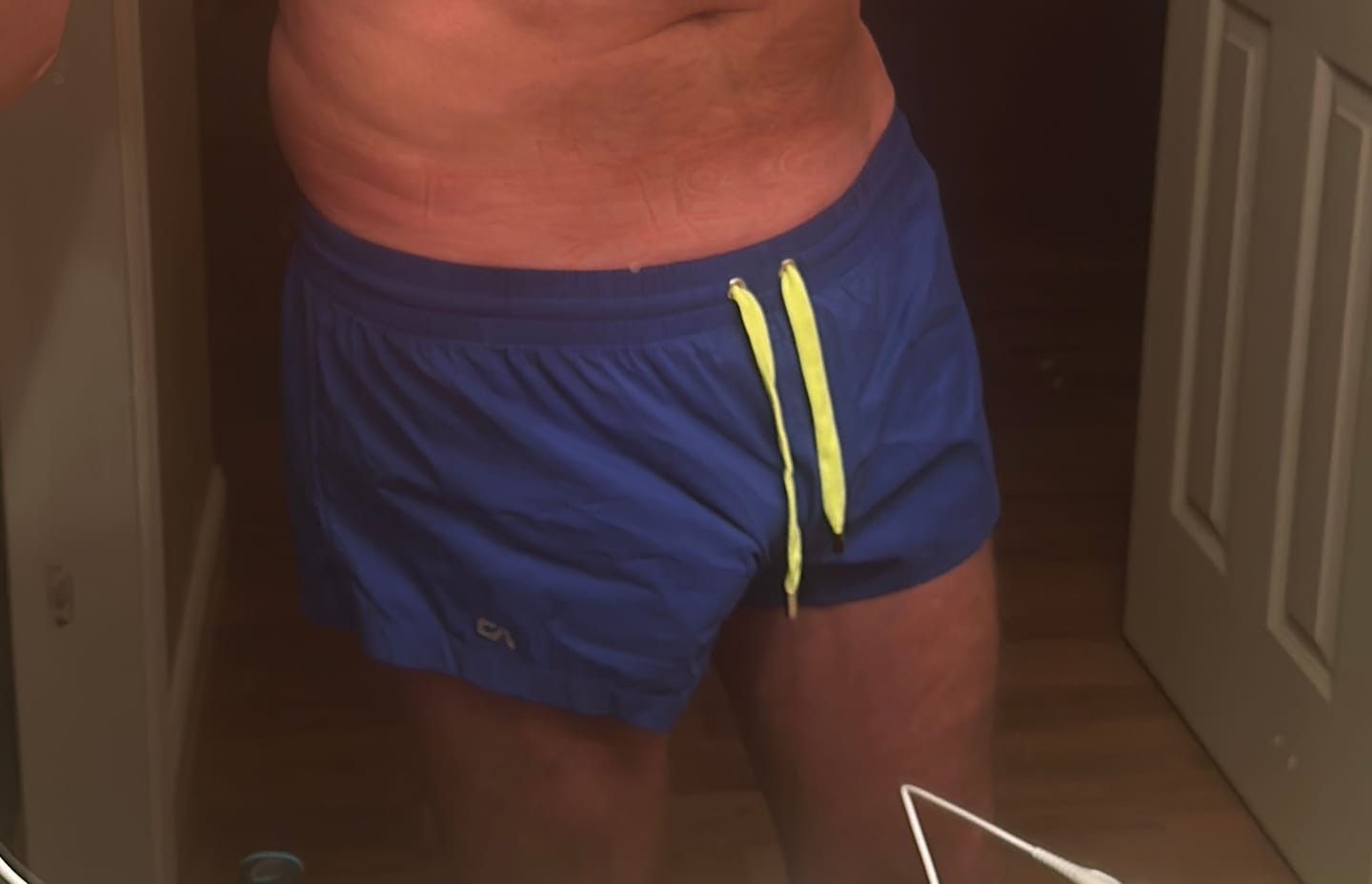 Customer photo review of Men's Quick-Dry Beach Shorts with Drawstring