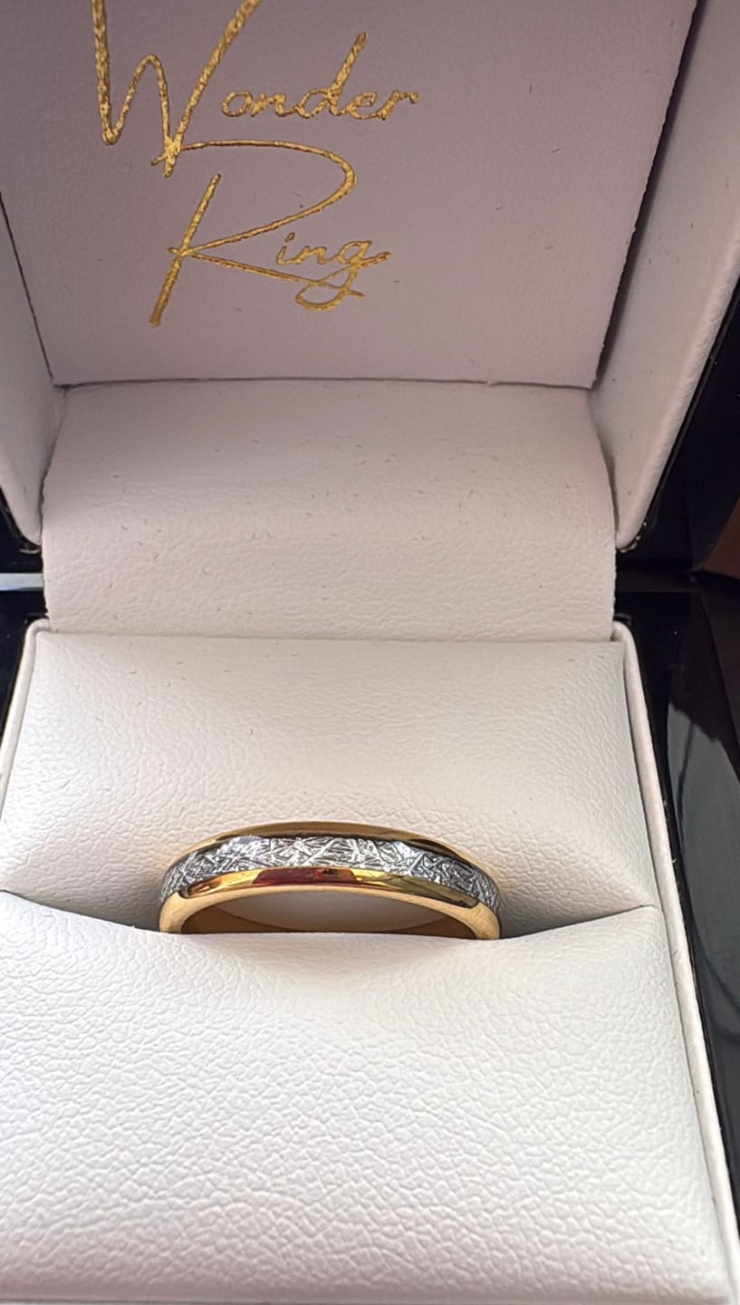 Customer photo review of The Golden Steel 4mm Wonder Ring
