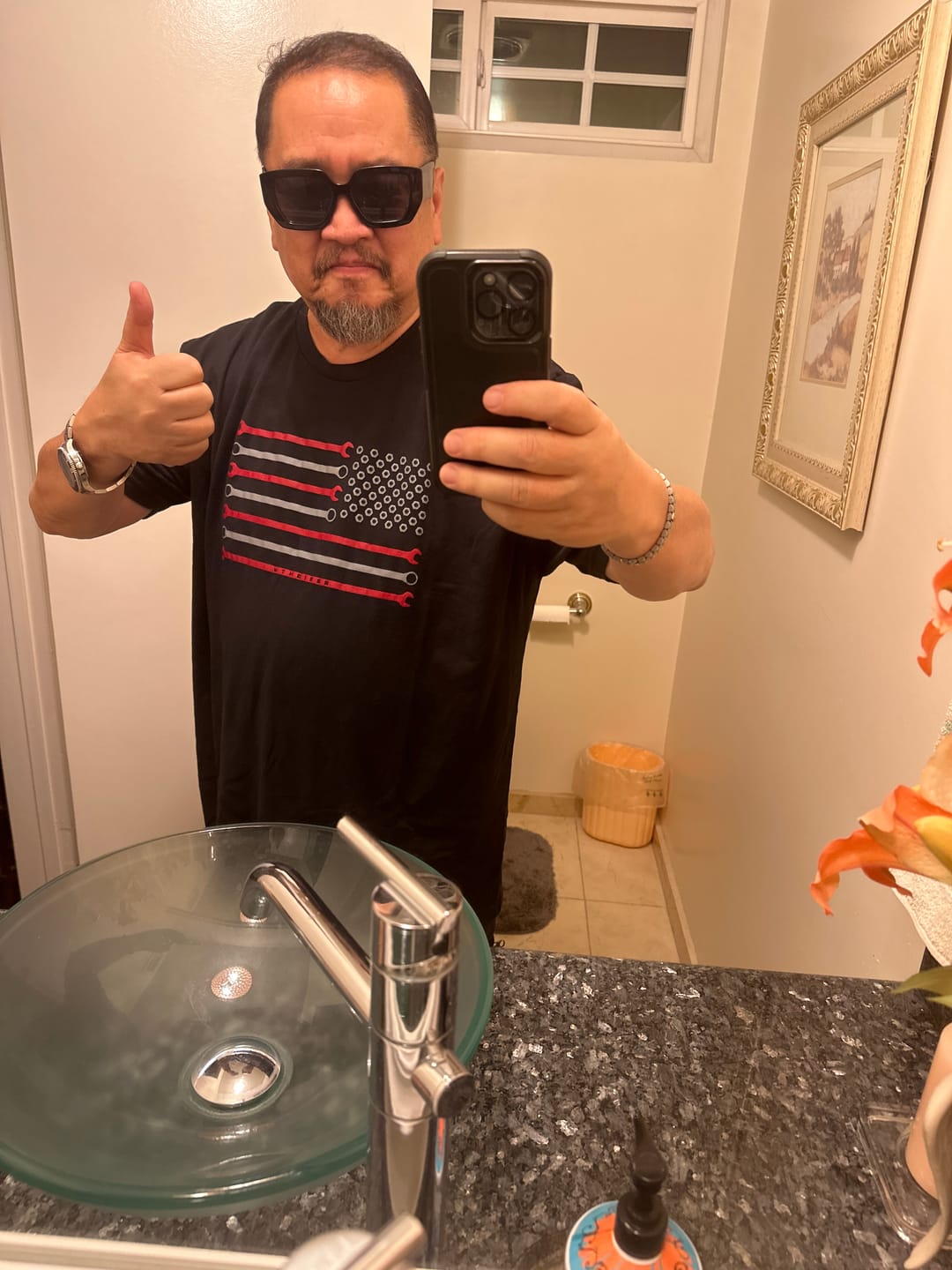 Customer photo review of 80Eighty® Wrench Flag Shirt