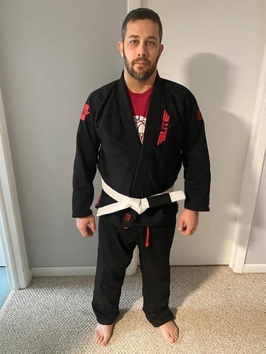 Customer photo review of Core Black Brazilian Jiu Jitsu Mens BJJ Gi