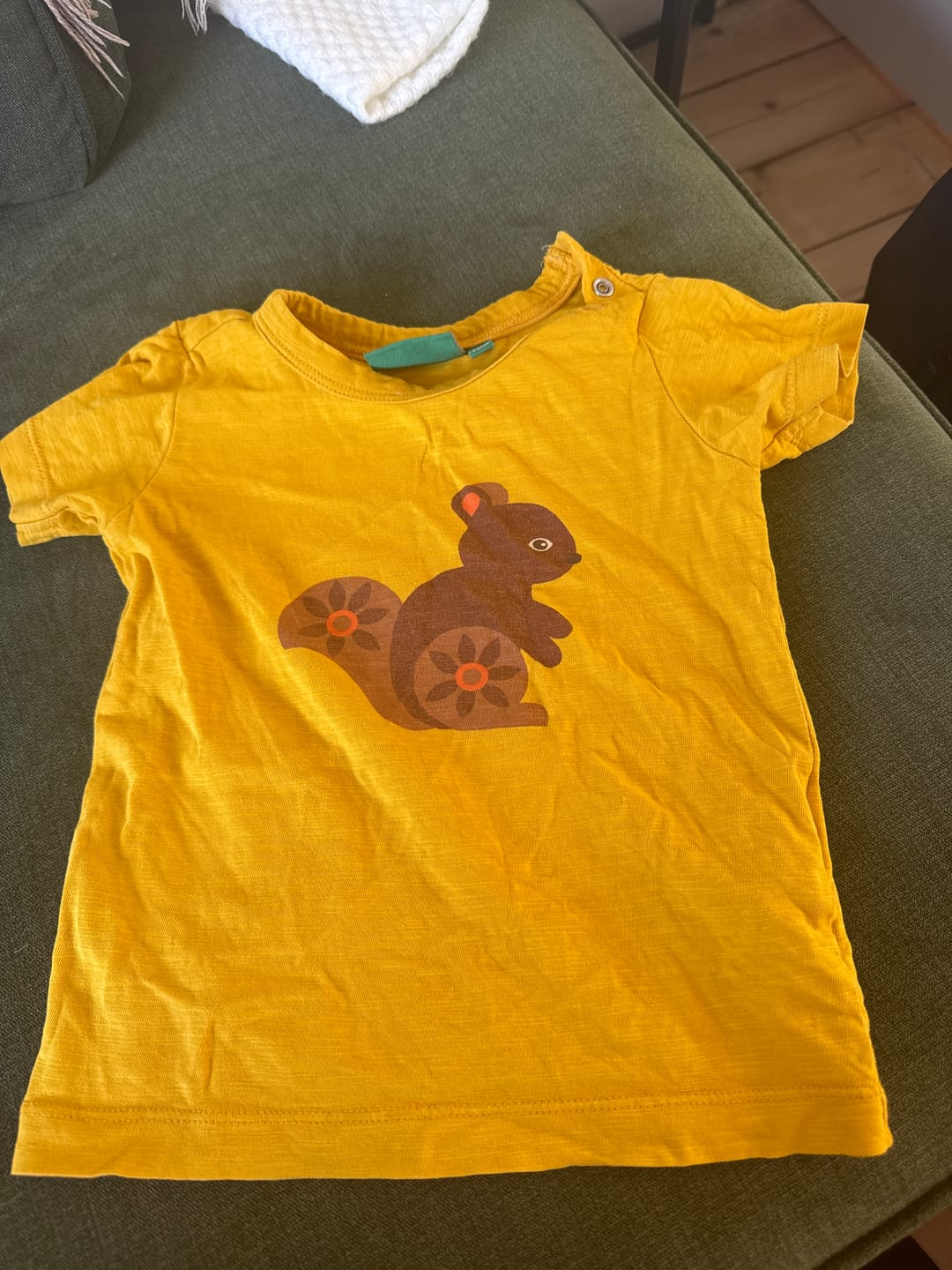 Customer photo review of Golden Squirrel Short Sleeve T Shirt
