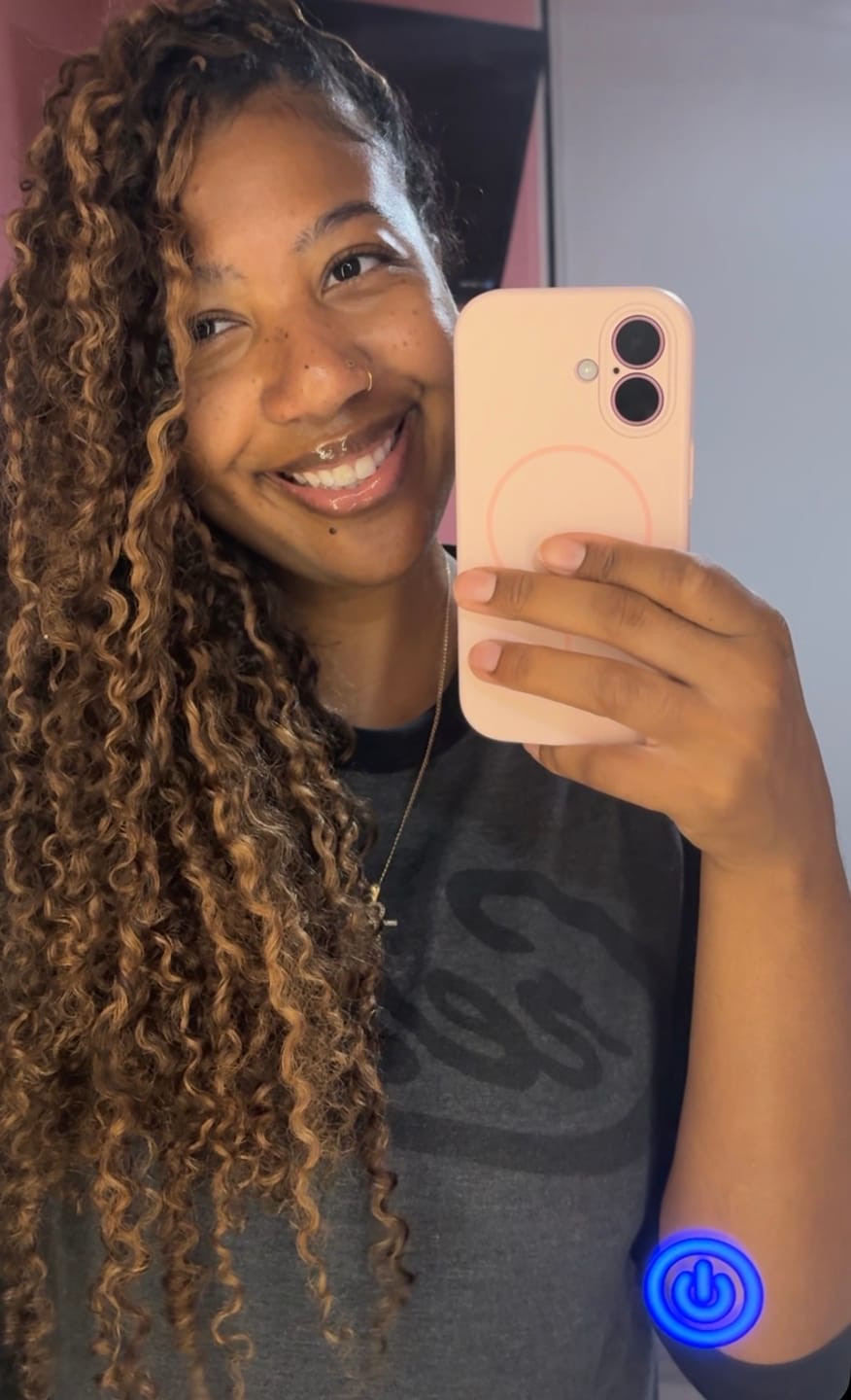 Customer photo review of #4/30 Mix Color Blend Water Deep Wave Feather Crochet Hair