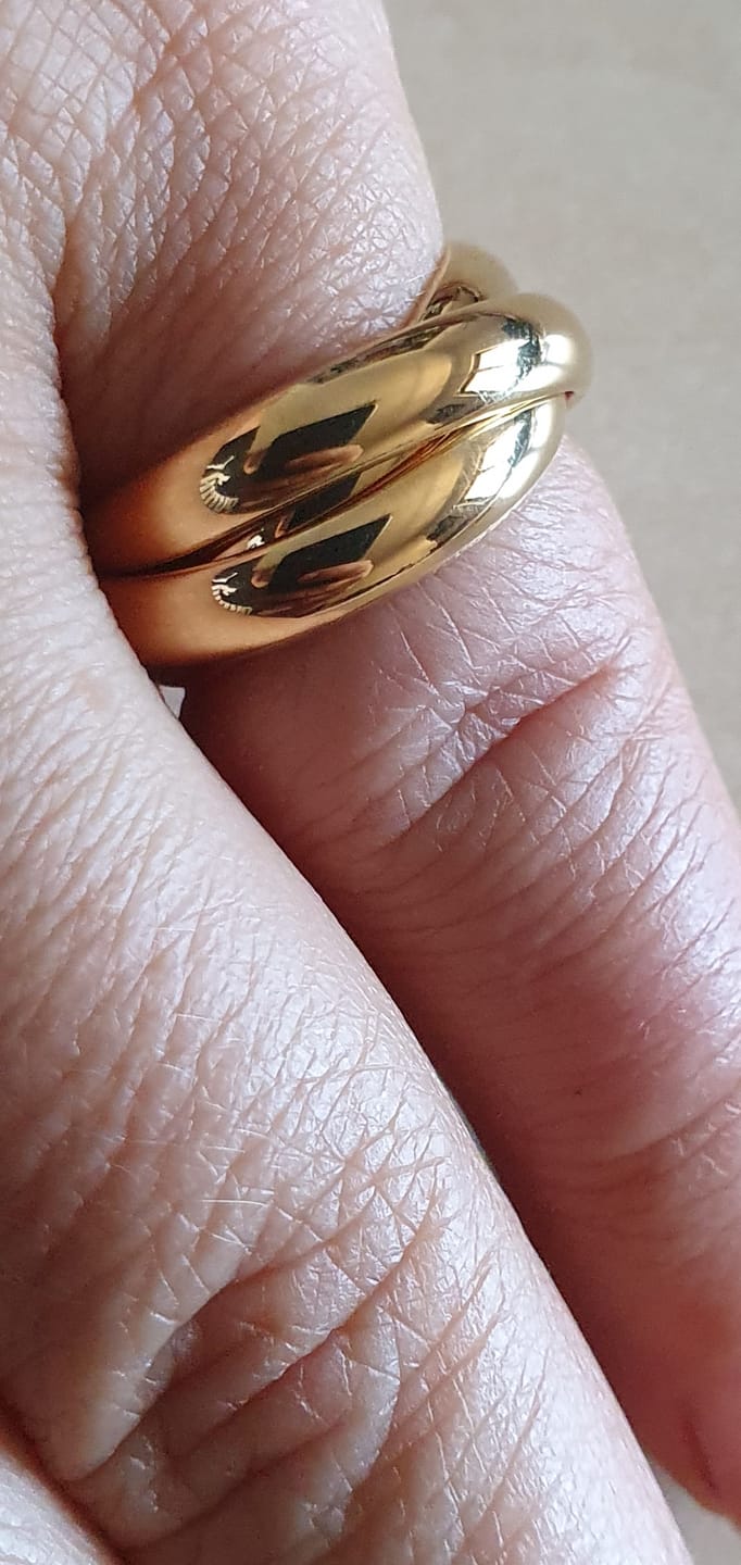 Customer photo review of Kyla Ring | 18K vergoldet