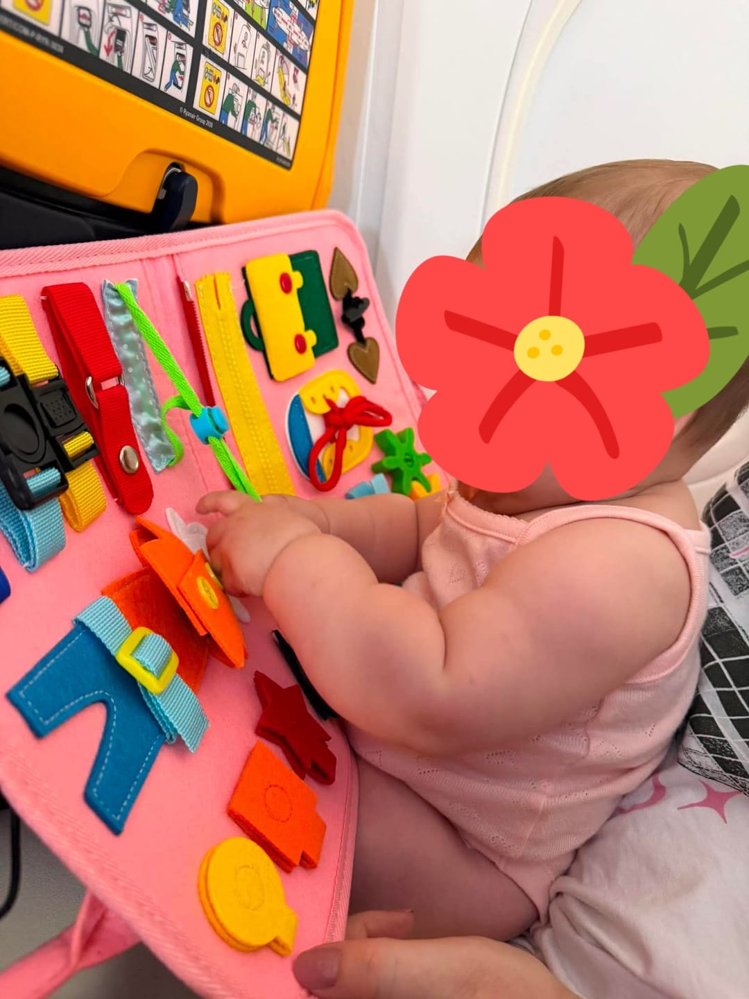 Customer photo review of BusyNest – Sensory Play Board for Little Learners