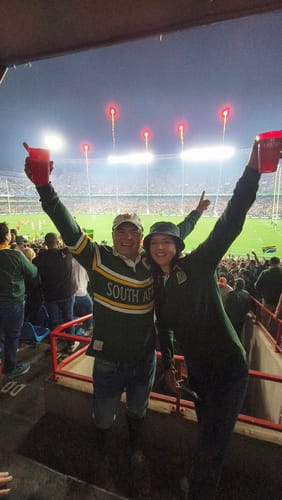 Customer photo review of Springboks Reversible Bucket Hat-OS Green