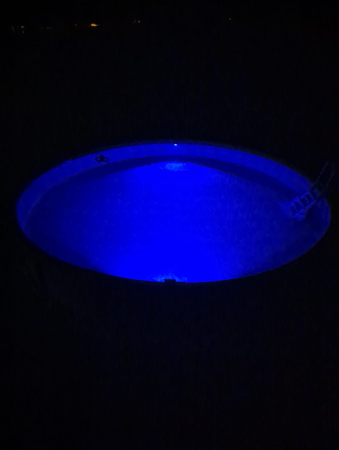 Customer photo review of Solar Pool Lights for Inground & Above Ground Pool
