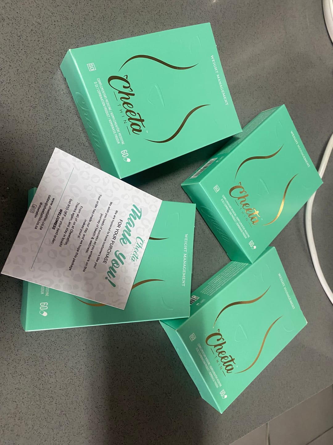Customer photo review of CheetaThin® Weight Management - Buy 2 Get 2 Free, Free Access to Exit Plan + Win R5,000 Challenge
