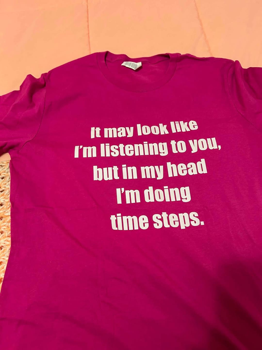 Customer photo review of Time Steps T-shirt