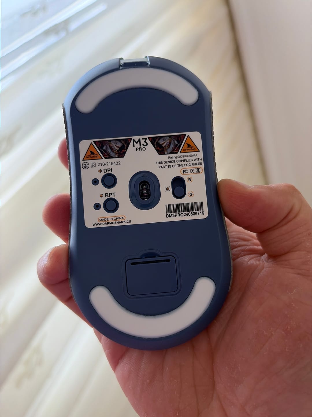 Customer photo review of Darmoshark M3 Pro Wireless Mouse
