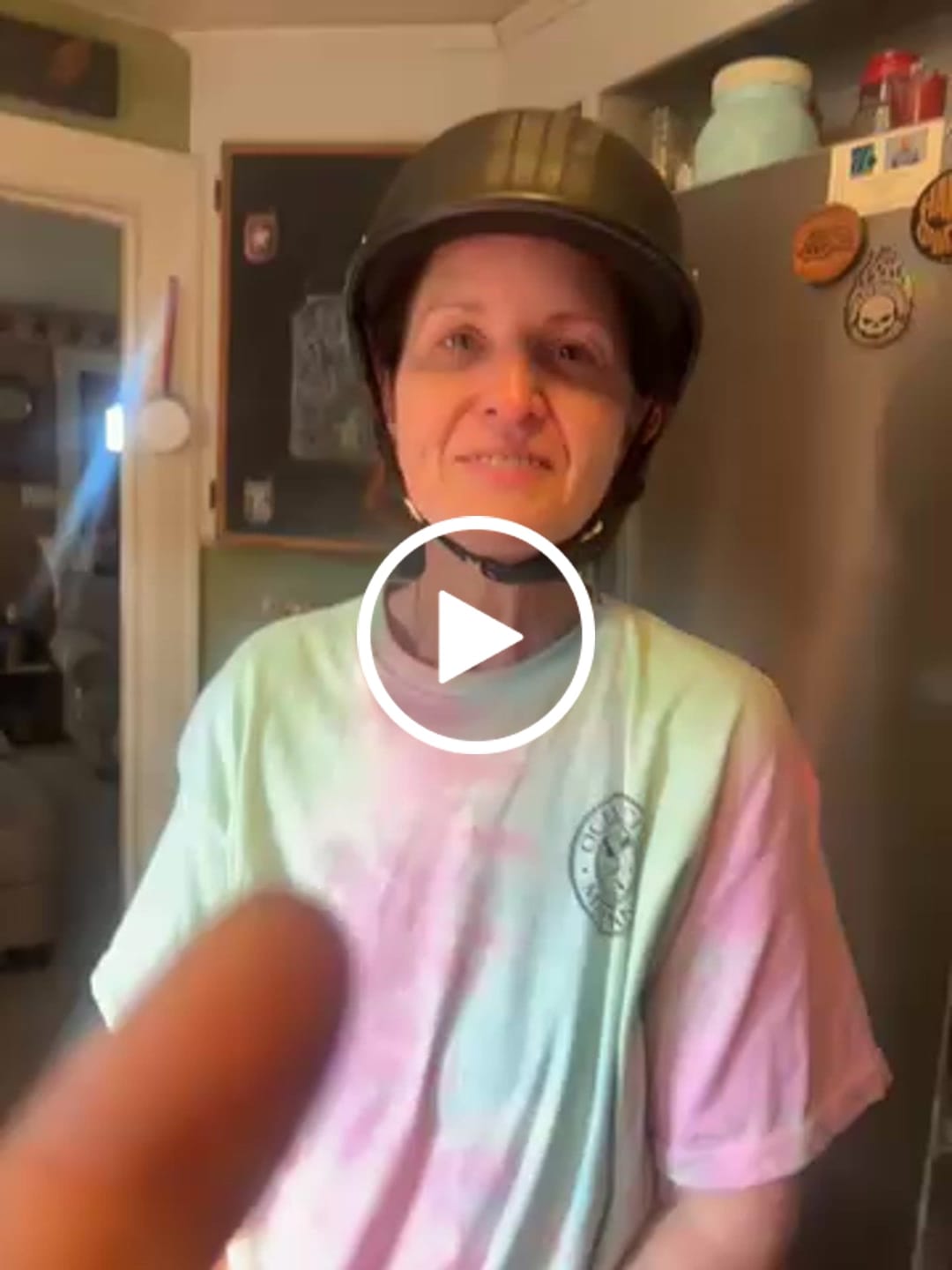 Customer video review of Low Profile Reversible DOT Polo Helmet / Punisher