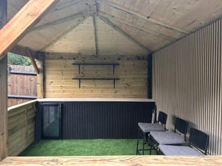 Customer photo review of Acoustic Slat Wall Panels Wooden Decorative Wall Panels Natural Oak Premium 2.4m x 0.6m