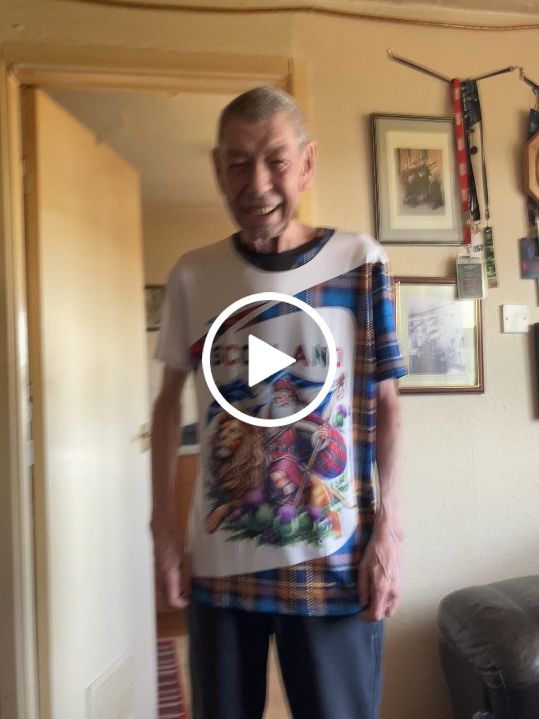 Customer video review of Unisex Shirt, Custom Name Scotland Shirt,  Scotland Lover Gift