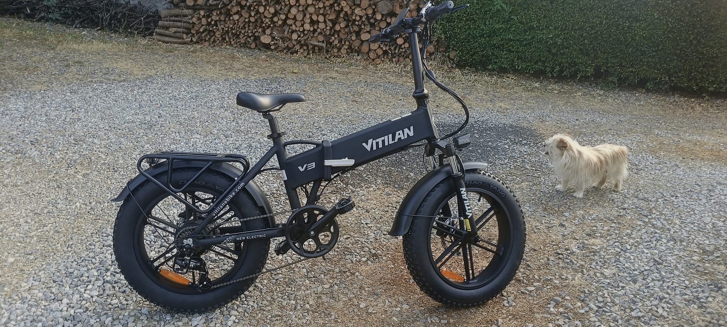 Customer photo review of V3 2.0 Folding Fat Tires Adult All Terrain Electric Bike