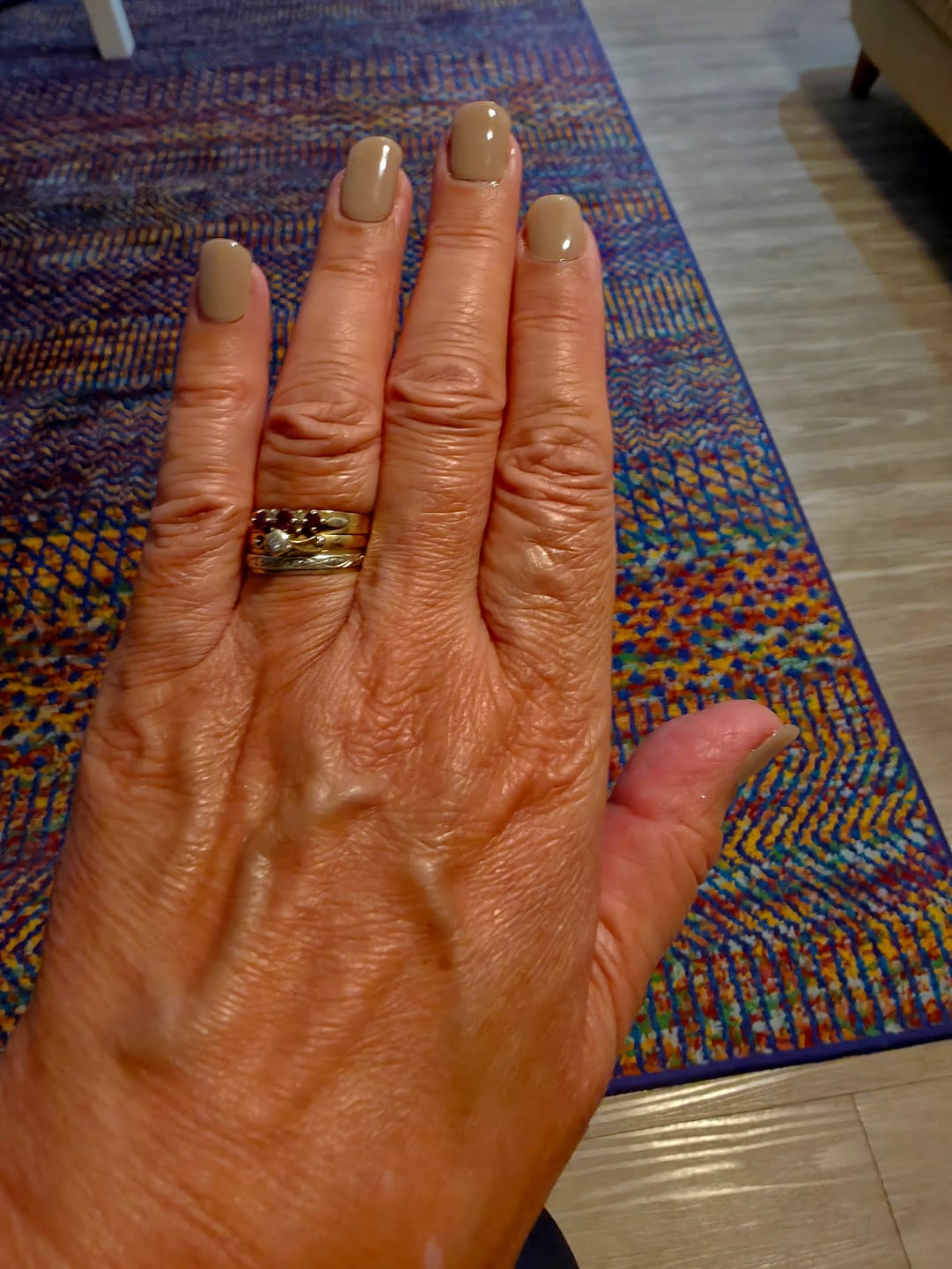 Customer photo review of Mocha Brown DIY Semicured Gel Nail Sticker Kit (LIMITED EDITION)