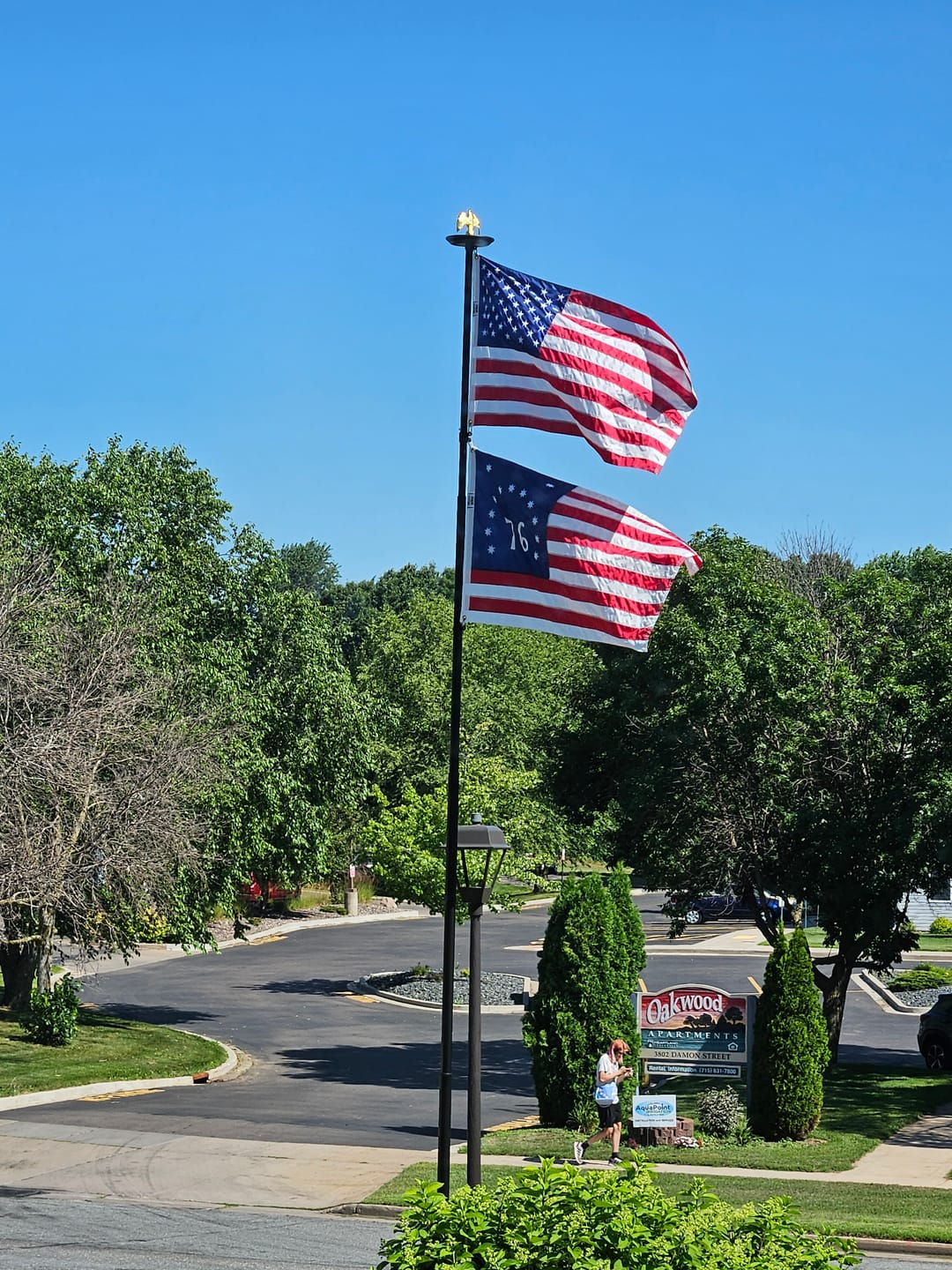 Customer photo review of 3' x 5' Bennington Flag