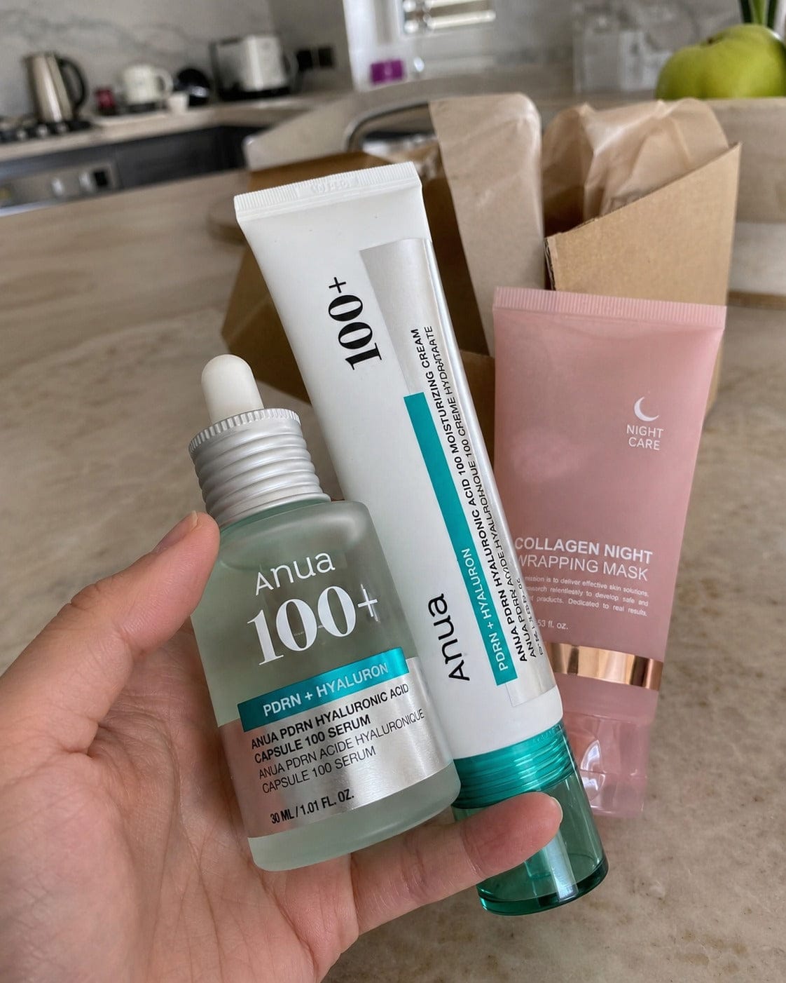 Customer photo review of שגרת PDRN קוריאנית: לעור שנראה עייף ויבש, ולמראה חלק, מלא וזוהר יותר בלי מחטים ובלי טיפולים יקרים