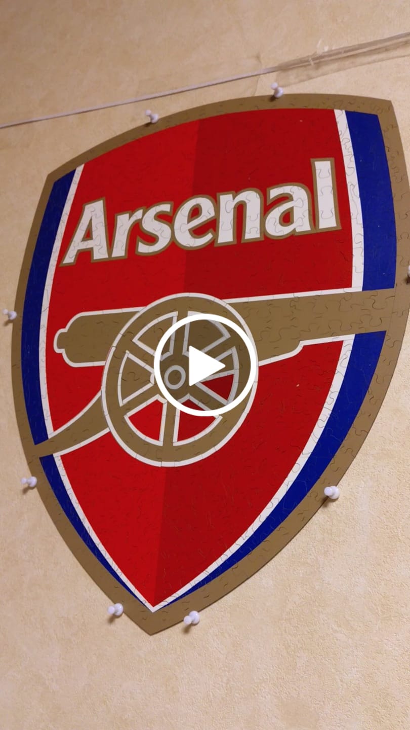 Customer video review of Arsenal FC® Logo - Wooden Puzzle