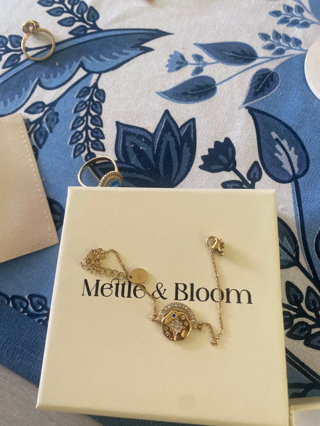 Customer photo review of My Sun, Moon & Stars Bracelet - Gold
