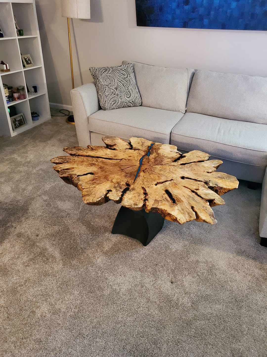 Customer photo review of Coffee Table Base 121 Tulipe 16.2" H Mid-Century Modern Style