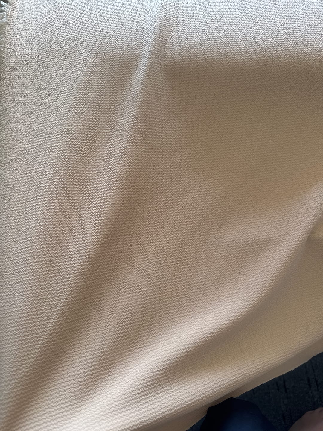 Customer photo review of Plain Bubble Crepe Fabric