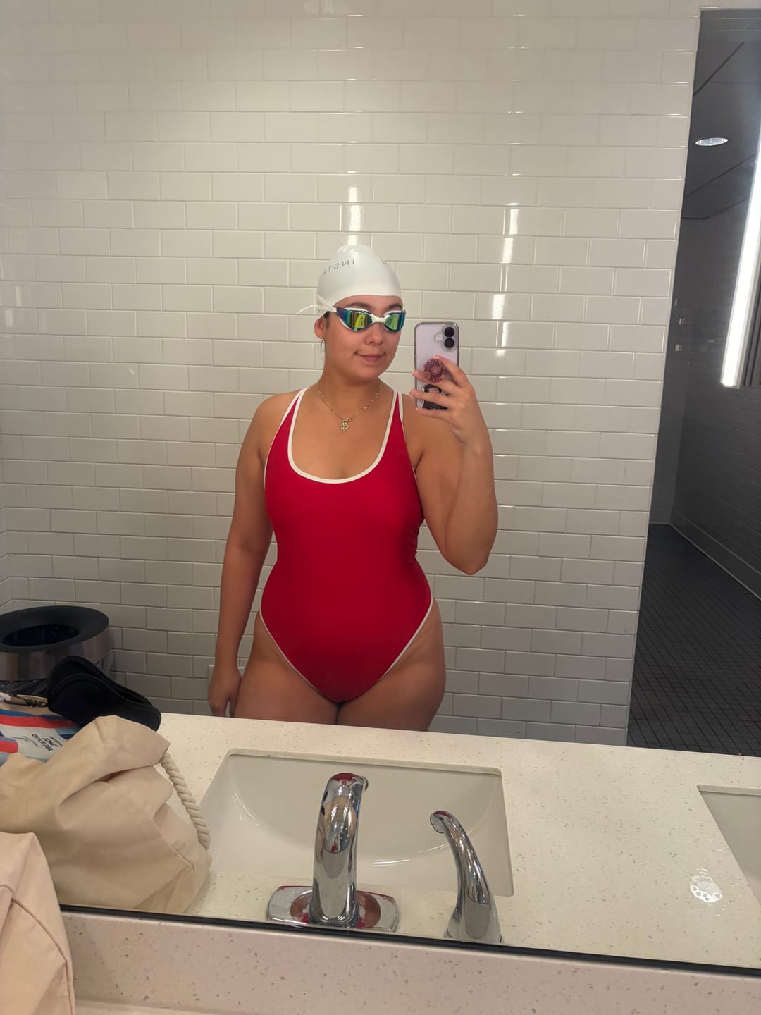 Customer photo review of Training Goggles - Bianco
