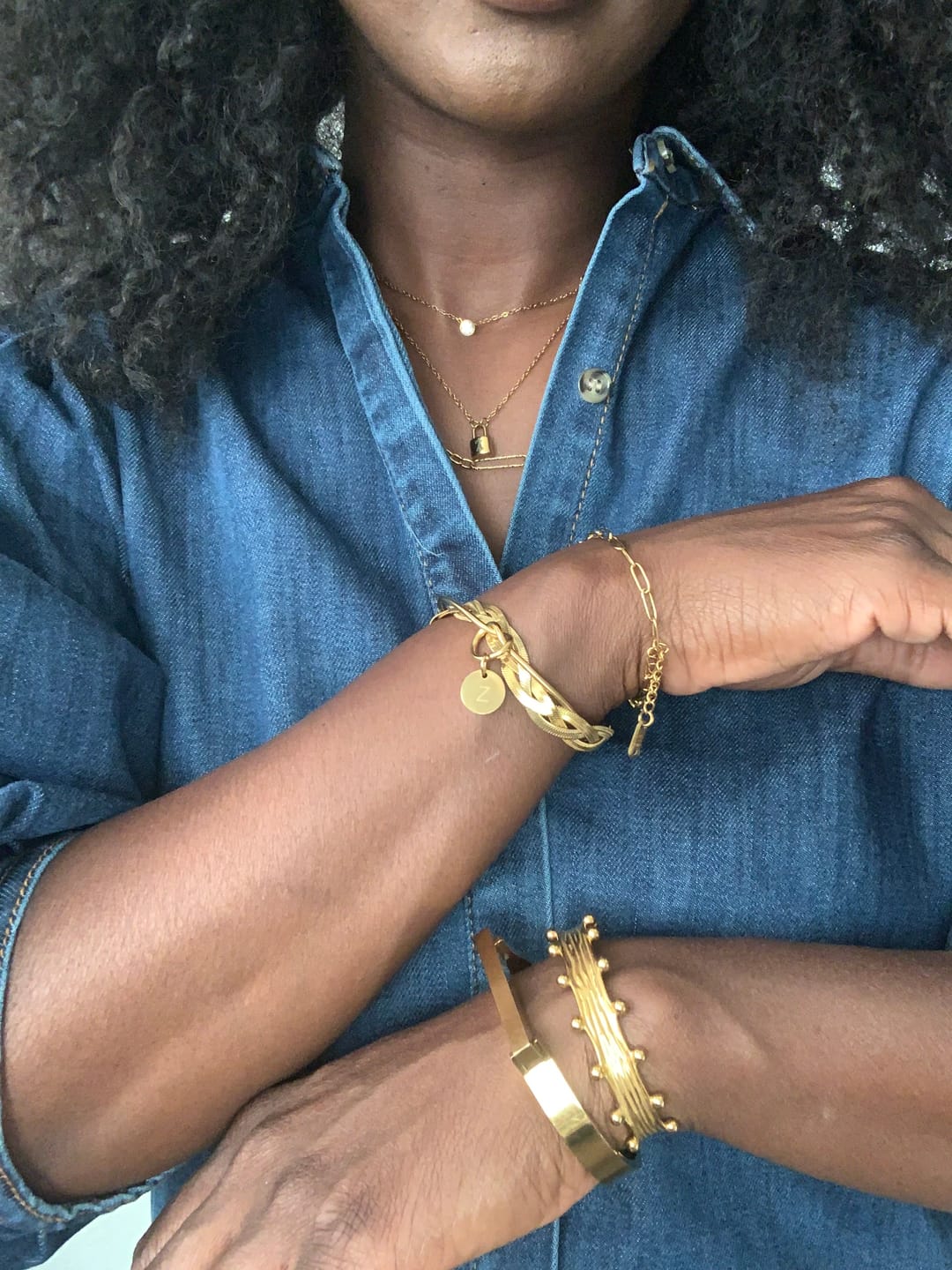Customer photo review of Ellie Initial Love Lock Necklace (Bundle)