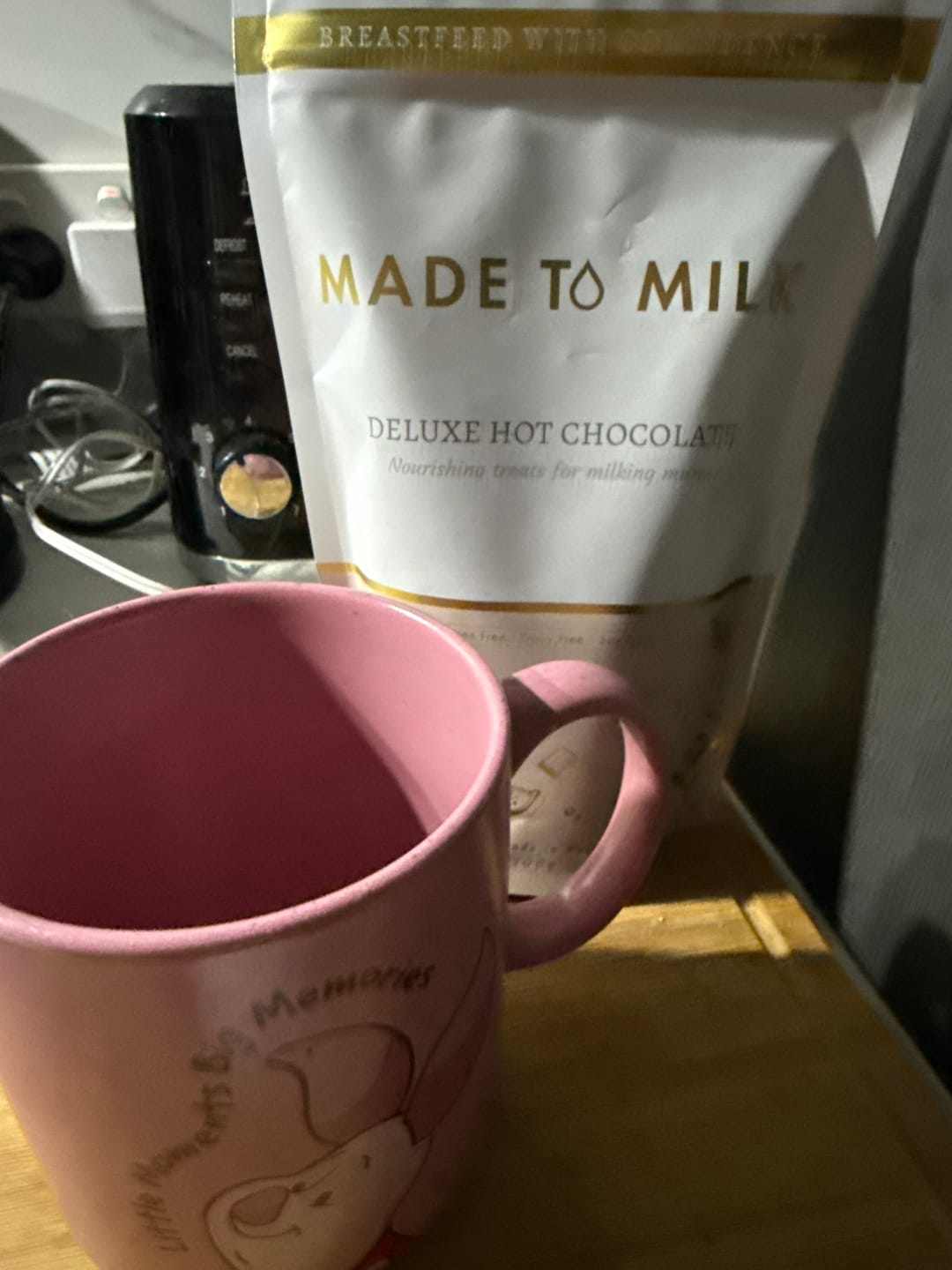 Customer photo review of Deluxe Lactation Hot Chocolate - GF, DF & SF