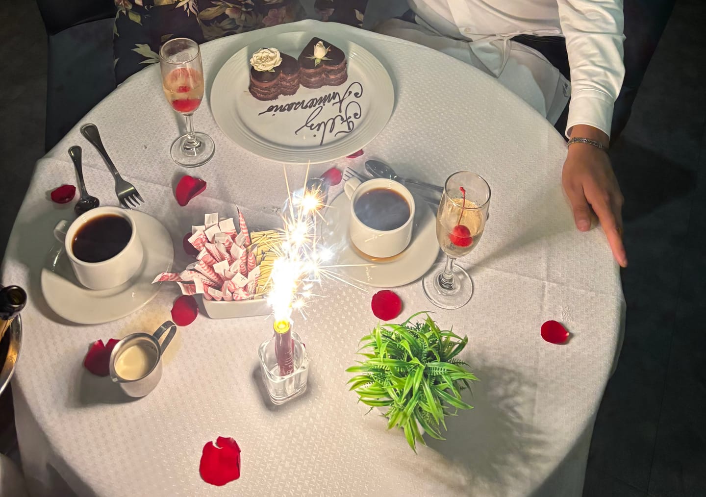 Customer photo review of Cena Romántica