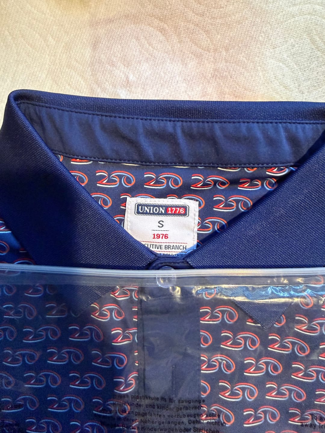 Customer photo review of America 250th Anniversary Polo Shirt – Patriotic 1776–2026 USA Golf Polo