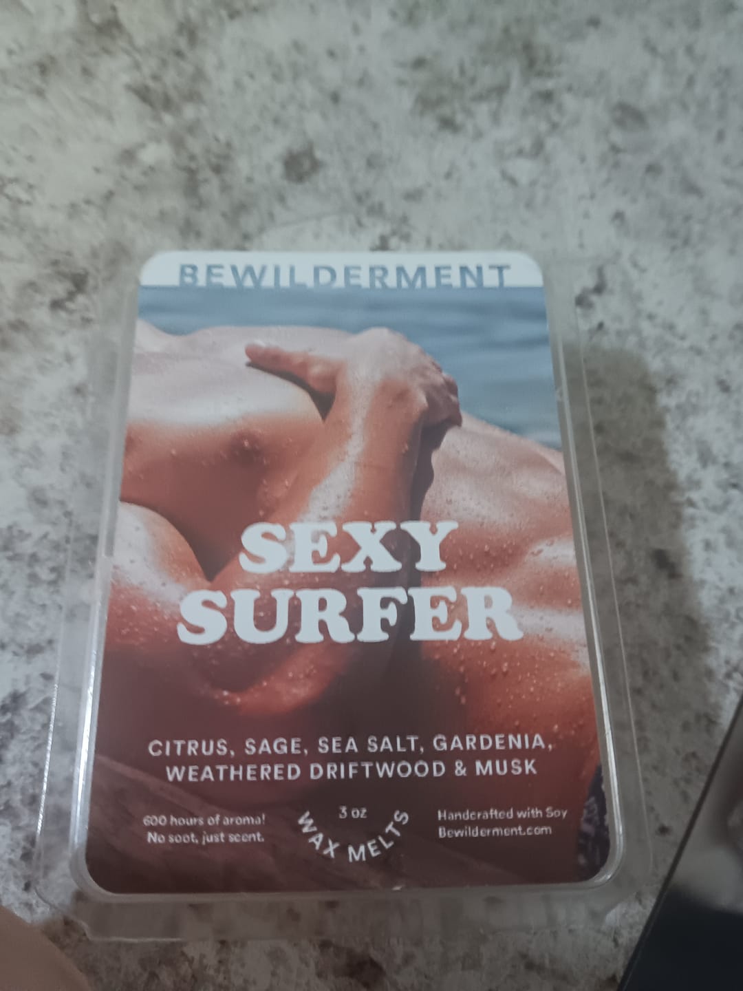 Customer photo review of Sexy Surfer Wax Melts