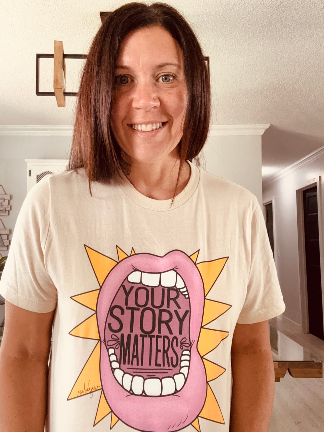 Customer photo review of Your Story Matters T-Shirt