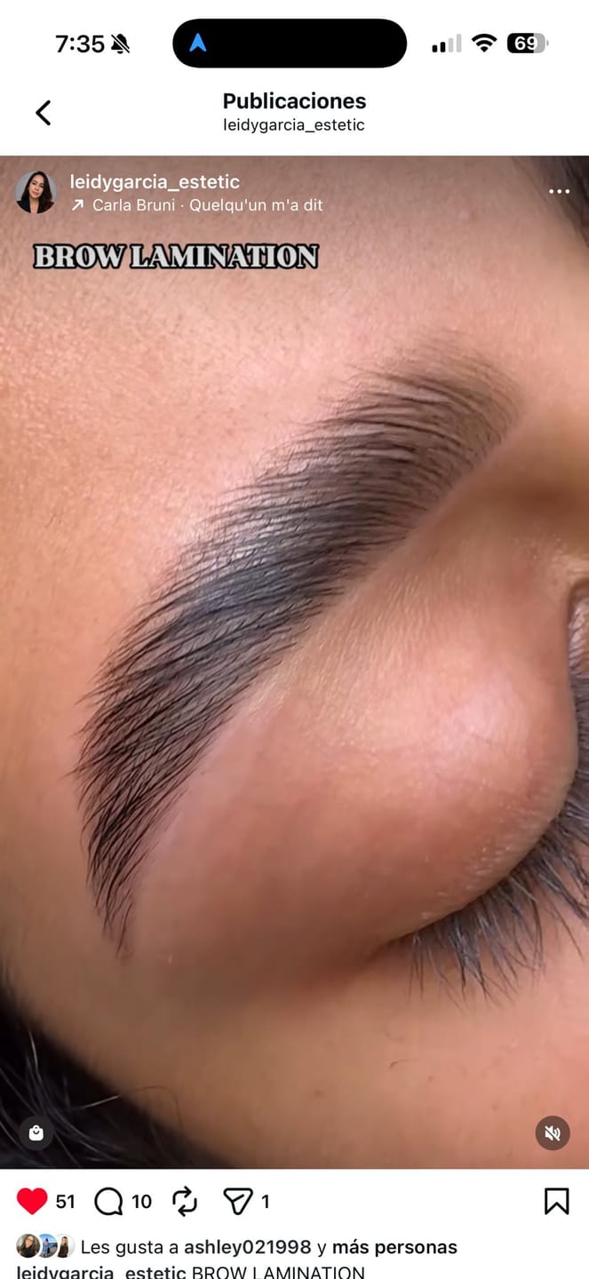 Customer photo review of Neutralising Cream - Laminación (paso 2) | My Lamination