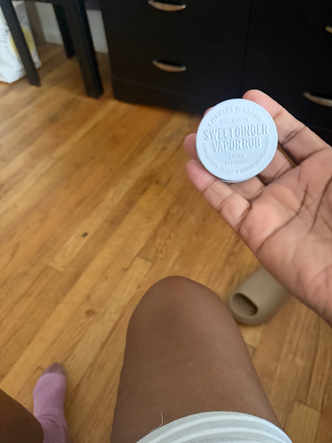 Customer photo review of Extra Strength Sweet Ginger Vapor Rub [Compact]
