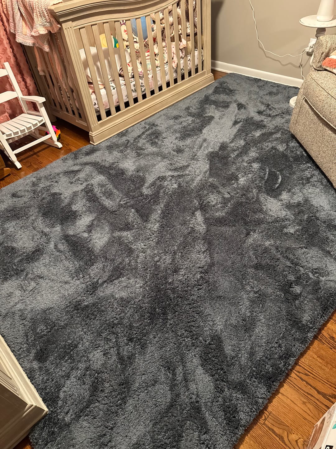 Customer photo review of Deluxe Shaggy Relax Mat - 1.4" Thick Foam Base